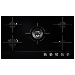 Fisher & Paykel CG905DNGGB1 Gas Hob, Black Glass